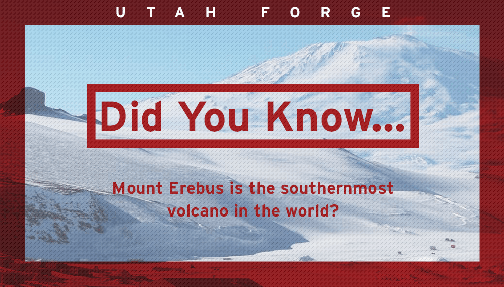 Did you know… Mount Erebus is the southernmost volcano in the world?