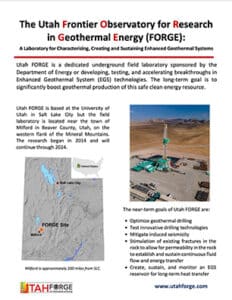 Utah FORGE Flier