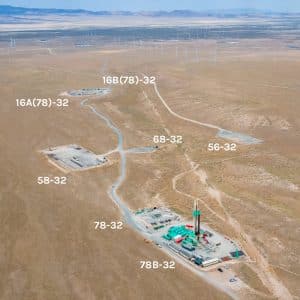Aerial view of the Utah FORGE site.