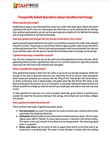 Geothermal FAQs