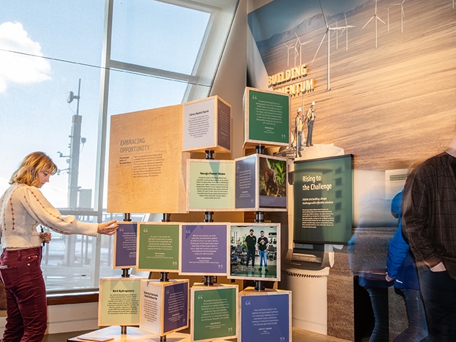 NHMU exhibit - examples of green projects