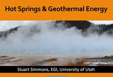 Hot Springs and Geothermal Energy Webinar