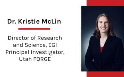 Dr. Kristie McLin Named Director of Research and Science at EGI and Principal Investigator of Utah FORGE